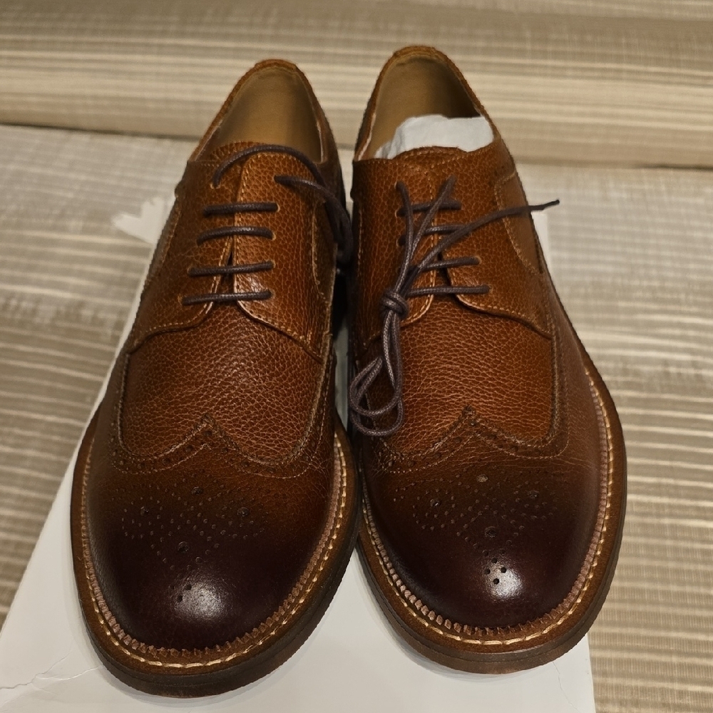 Vintage Foundry Co Classic Brown Leather Oxford Shoes Size 9